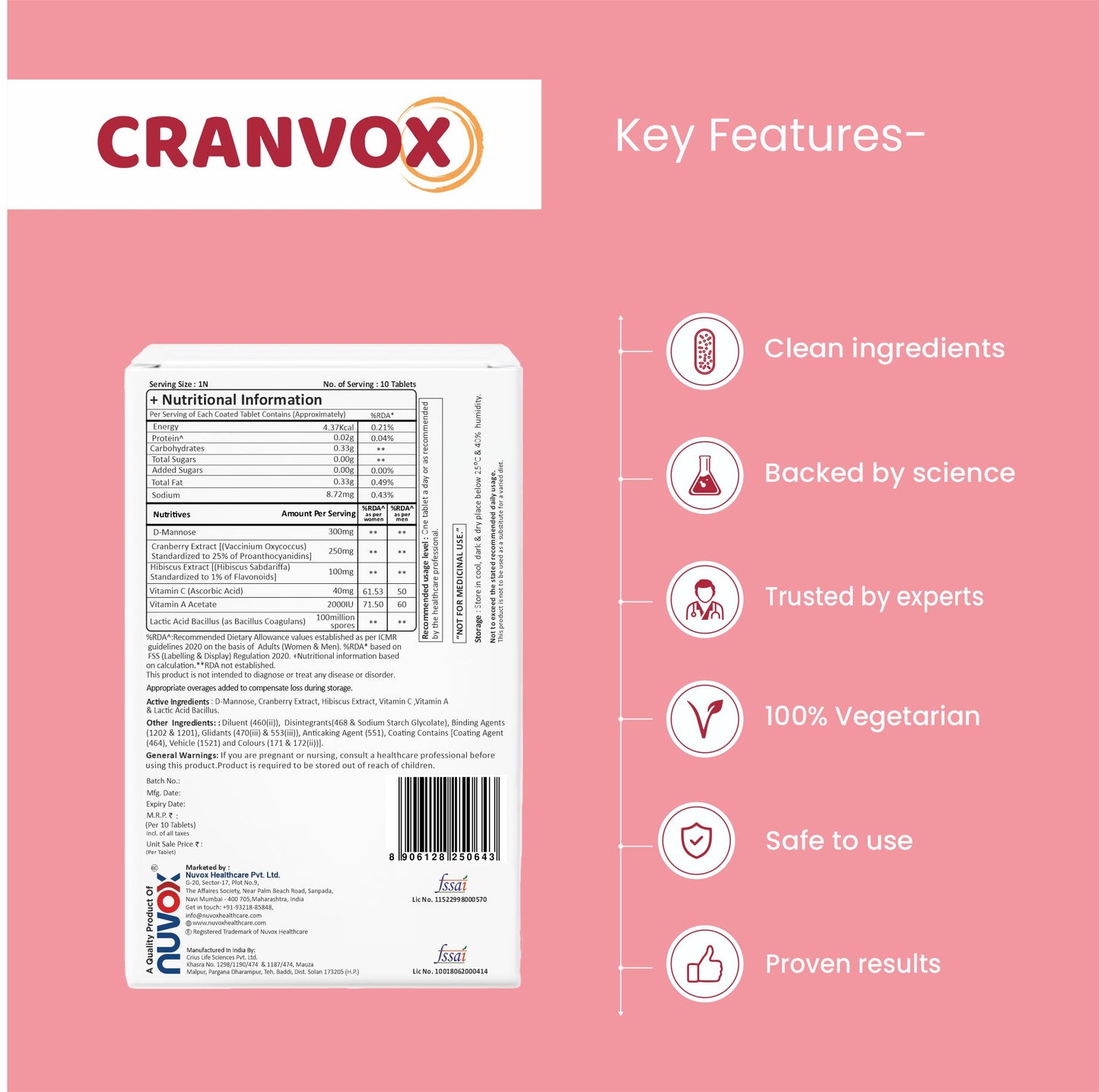 Cranvox - Advanced Urinary Tract Support