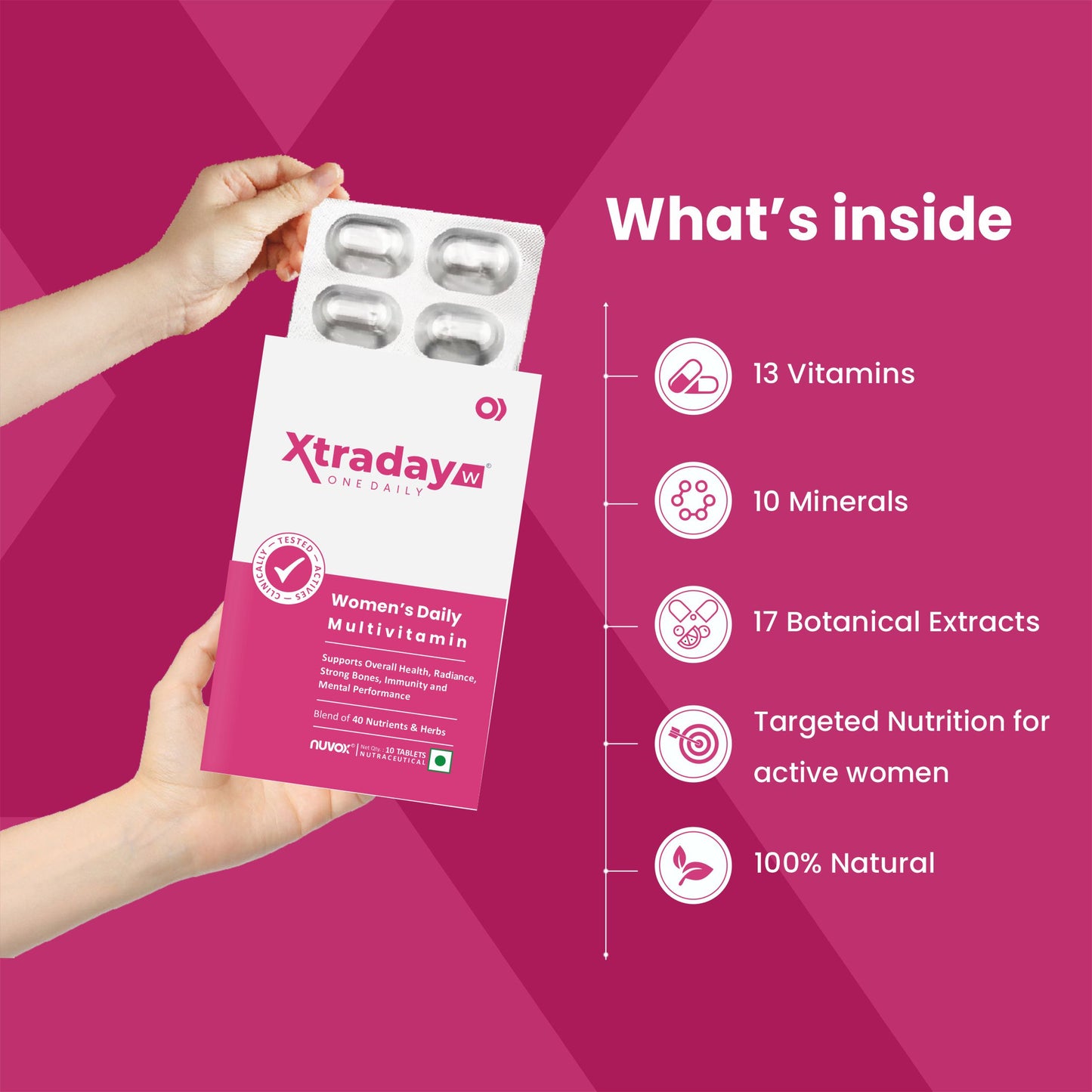 Xtraday W – Complete daily Multivitamin for Active Women
