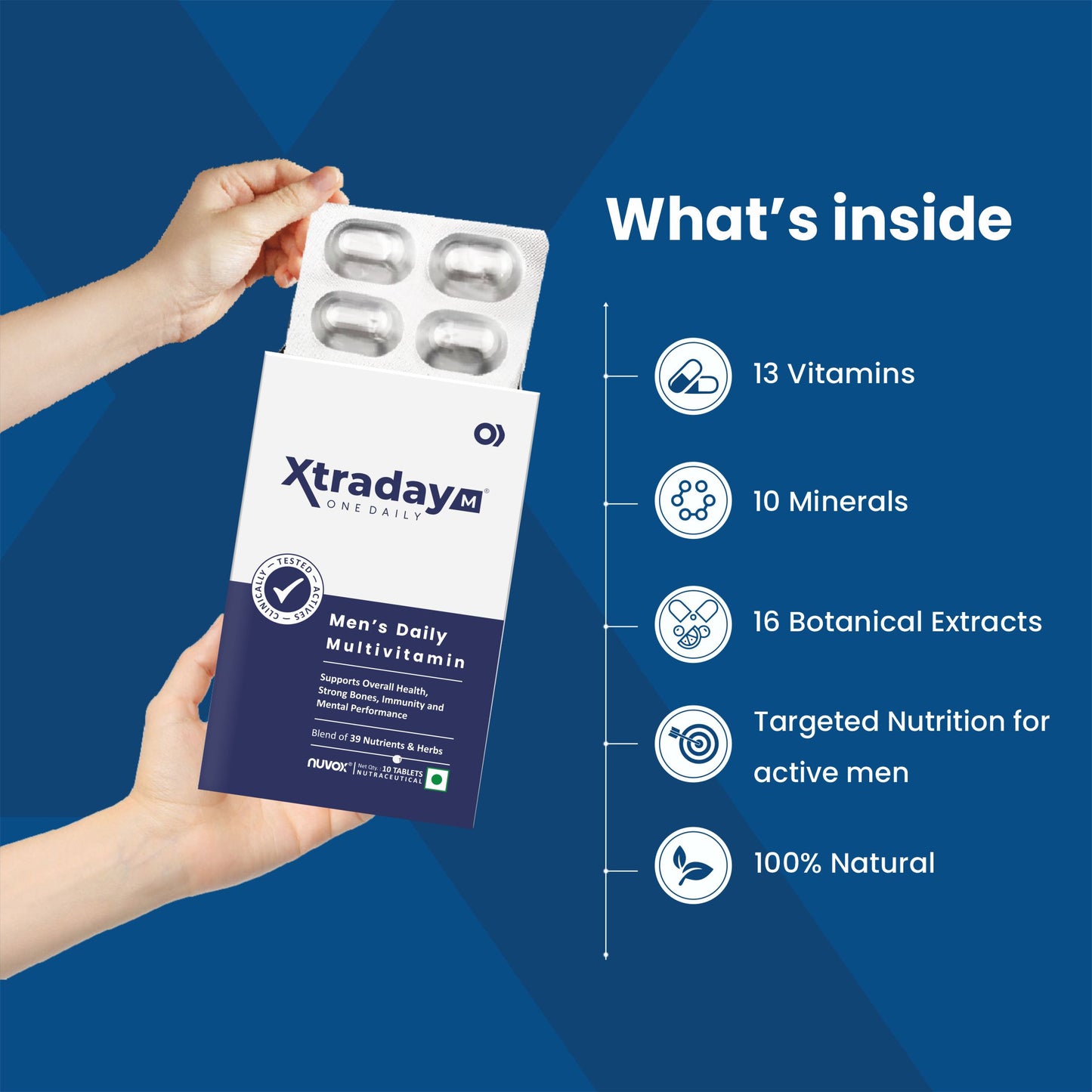 Xtraday M – Complete Daily Multivitamin for Active Men